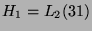 $ H_1 = L_2(31)$