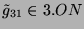 $ \tilde{g}_{31}\in 3.ON$