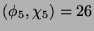 $ (\phi_5,\chi_5) = 26$