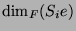 $ \dim_F(S_ie)$