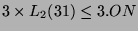 $ 3\times L_2(31)\leq 3.ON$
