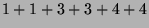 $ 1+1+3+3+4+4$