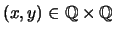 % latex2html id marker 274
$(x,y) \in
\mathbb {Q}\times \mathbb {Q}$