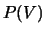 $P(V)$