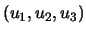 $(u_1,u_2,u_3)$