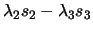 % latex2html id marker 403
$\displaystyle \lambda_2 s_2 - \lambda_3 s_3$