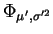 $ \mbox{$\Phi_{\mu',\sigma'^2}$}$