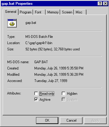Windows Preferences Menu